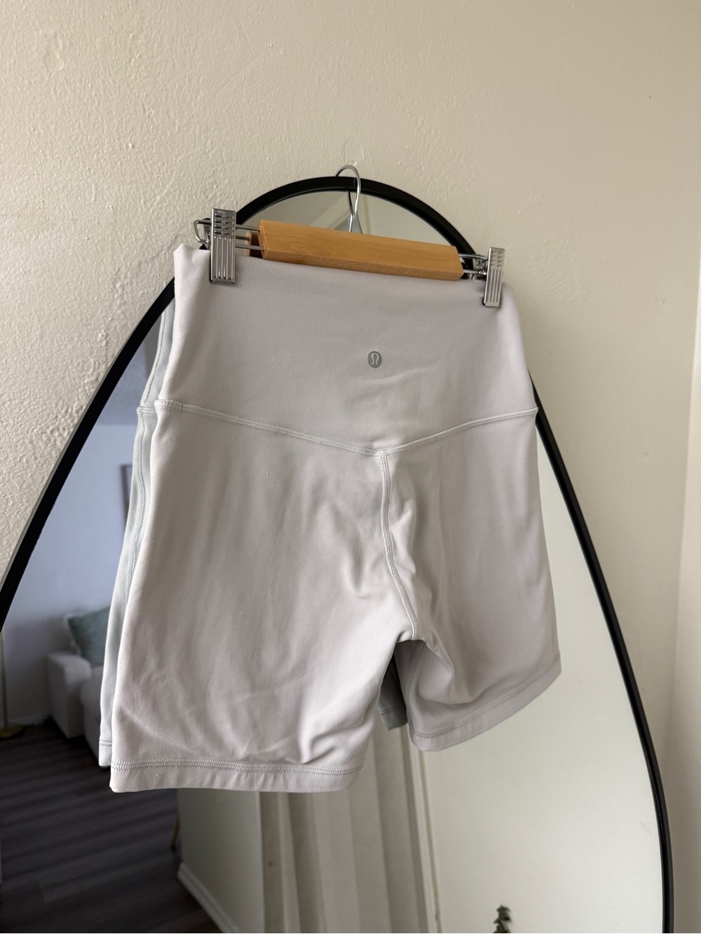lululemon athletica Light Gray Bike Shorts